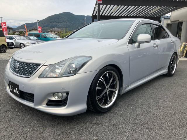 クラウン 2.5アスリート ナビパッケージ ユーザー買取車 メーカー純正ナビ フルセグTV Bluetooth バックモニター サイドモニター 社外18インチアルミ オートエアコン ETC パワーシート シートヒーター 取保 スペアキー(10枚目)