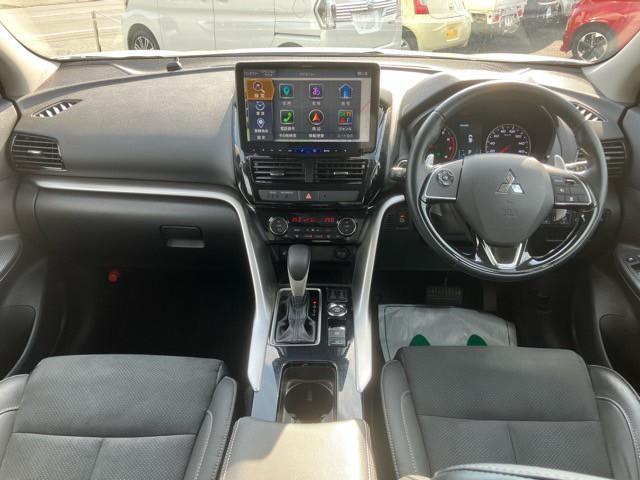 エクリプスクロス G 4WD 1年保証付き ユーザー買取車 アルパイン11インチナビ バックモニター フロントモニター Bluetooth フルセグTV 前席シートヒーター 前後ドラレコ LEDライト 取保 スペアキー(10枚目)