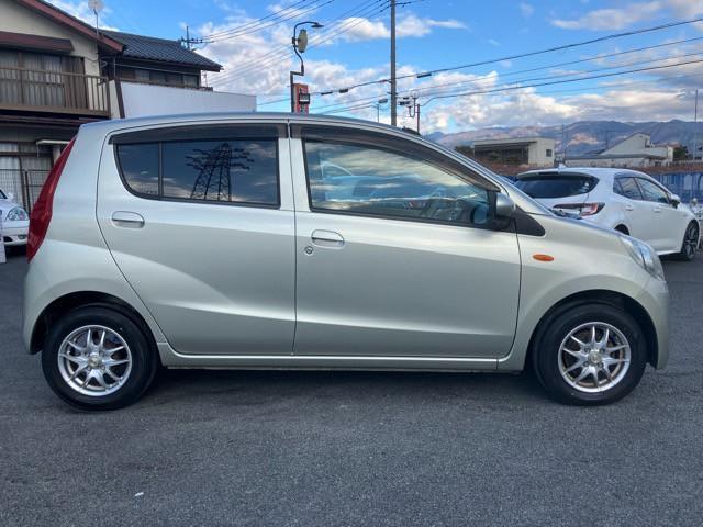 ミラ Ｘ　ユーザー買取車　純正オーディオ　キーレス　エアコン　パワステ　パワーウィンドウ　電格ミラー　社外１３インチアルミ　取保（4枚目）