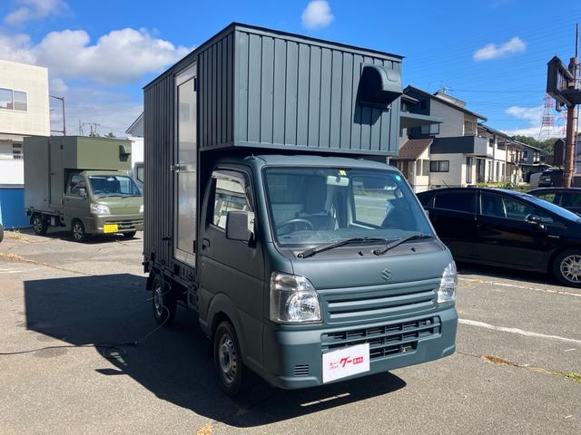 キャリイトラック ＫＣエアコン・パワステ　キッチンカー　オールペイント　外部電源取り込み　コンセント４つ　シンク３つ　走行距離９５，５００ｋｍ　２０Ａ　２００Ｖ　換気扇付き（8枚目）