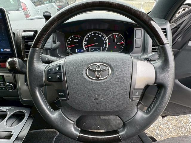 ハイエースバン スーパーGL ダークプライムII ロング ベッドキット CRSカスタム仕様 フルエアロ 社外AW 10インチナビ(13枚目)