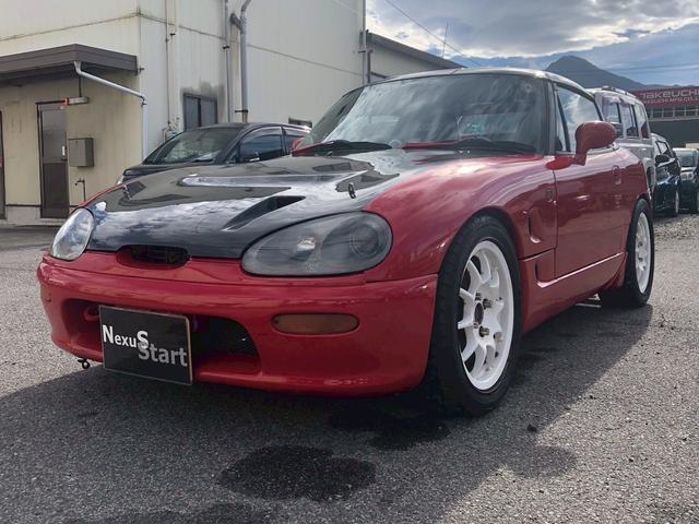 カプチーノ ベースグレード　同色全塗装・５ＭＴ・クラフトマンタフエンジン・Ｄｅｆｉ追加メーター・ＧＲｅｄｄｙ　ｅ－ｍａｎａｇｅ・アラゴスタ車高調・ロールバー・ＨＴ０７タービン・ＴＯＭＥＩフューエルレギュレーター（2枚目）