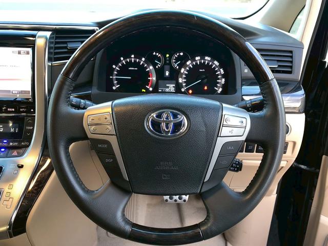 アルファード 350G Lパッケージ 4WD 社外ナビ Bluetooth ETC バックカメラ 後席モニター 前席シートヒーター 運転席メモリーシート オートクルーズ 電動シート エアバッグ ダブルサンルーフ 本革シート 4WD(14枚目)