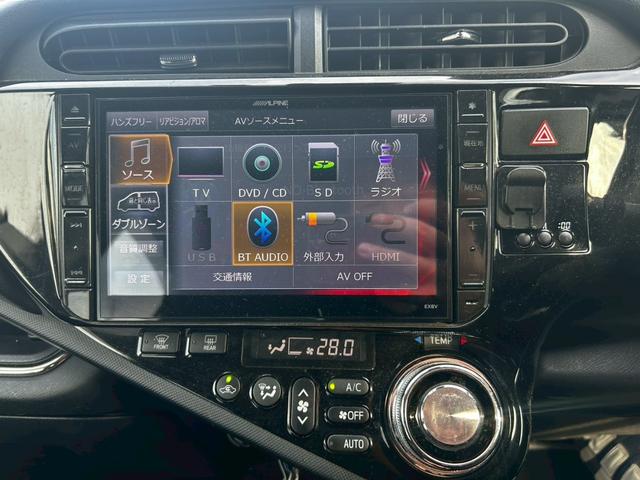 アクア Ｇ　Ｇ’ｓ　トヨタセーフティ　ハーフレザー　ナビ　フルセグ　バックモニター　ＬＥＤヘッドライト　プッシュスタートボタン　Ｇｓホイール　クルーズコントロール　ＥＴＣ　オートマチックハイビーム（12枚目）