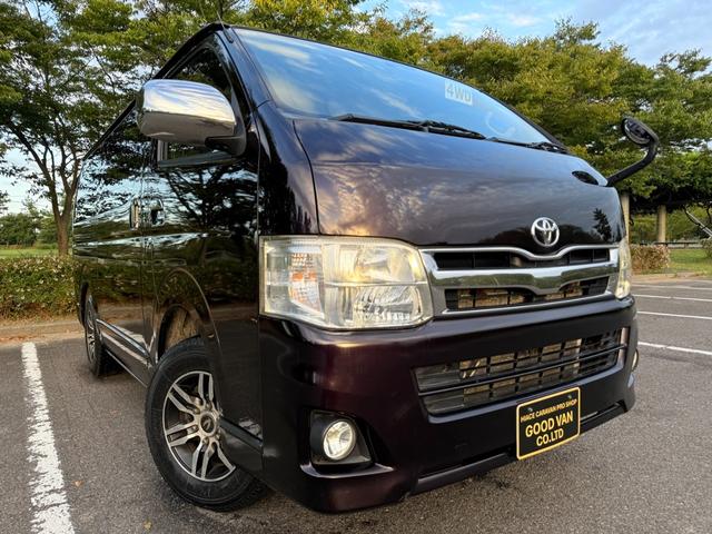 ハイエースバン ロングスーパーＧＬプライムセレ　４ＷＤ　ディーゼルターボ　５人乗り　ＡＴ　５ドア　オートクローザー　フォグ　リアスポイラー　キーレス　電動格納ミラー　地デジＴＶ　ナビ　アルミホイール　Ｂカメラ　Ｗエアコン　ワンオーナー　ＥＴＣ（8枚目）
