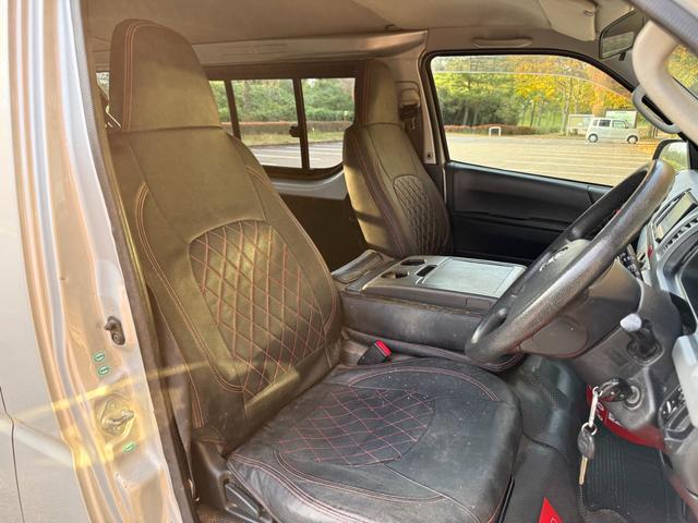 ハイエースバン ロングＤＸ　ＧＬパッケージ　４ＷＤ　ディーゼルターボ　ＡＴ　６人乗り　５ドア　キーレス　　電格ミラー　パワーヒート　ＴＶ　ＳＤナビ　バックカメラ　Ｂｌｕｅｔｏｏｔｈ　ＥＴＣ　アルミホイール　車検Ｒ８年５月　盗難防止装置　ＡＢＳ（39枚目）