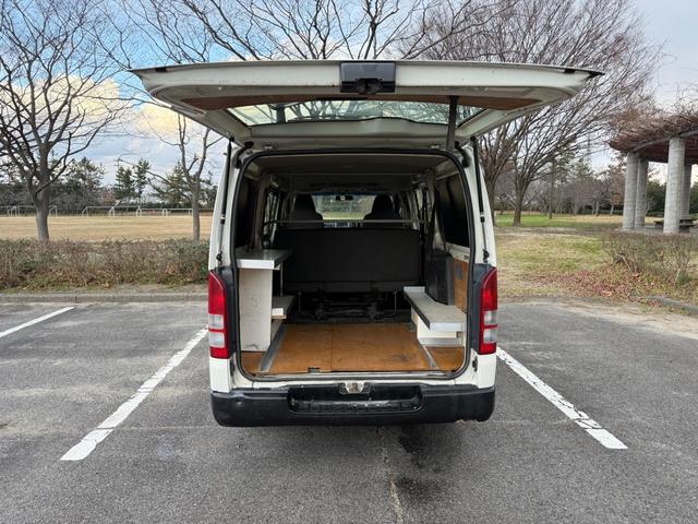 ハイエースバン 4WD ディーゼルターボ 9人乗り オートマ スライドドア 3列シート ETC キーレス ナビ TV Bluetooth リアヒーター・クーラー 車検R8年6月 タイベル交換歴有 パワステ PW(78枚目)