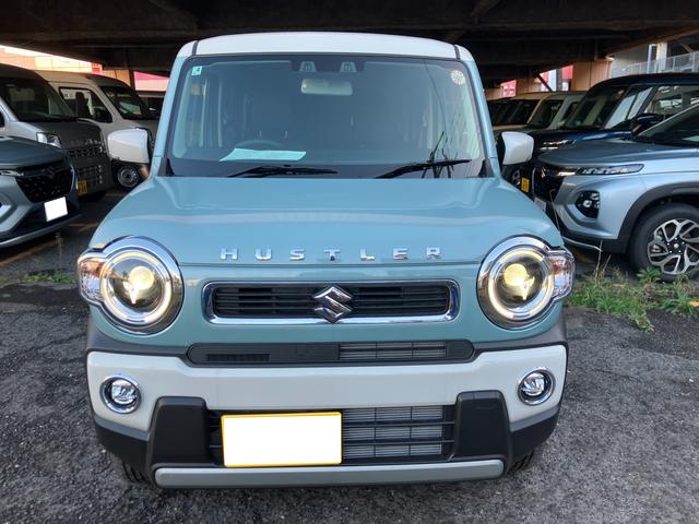ハスラー ＨＹＢＲＩＤ　Ｘ　３型　★４ＷＤ★　４ＷＤ　オートライト　プッシュスタート　シートヒーター　オートエアコン　衝突被害軽減システム　アイドリングストップ　衝突安全ボディ　盗難防止システム　横滑り防止機能（5枚目）