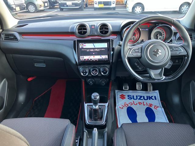 スイフトスポーツ 2型 6MT 全方位モニターナビ ETC ワンオーナー(25枚目)