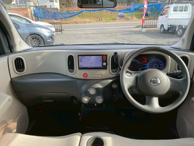 キューブ １５Ｘ　ＦＯＵＲ　４ＷＤ　ナビ　ＴＶ　バックモニター　ＥＴＣ　パワーウィンドウ　パワーステアリング　マニュアルエアコン（11枚目）