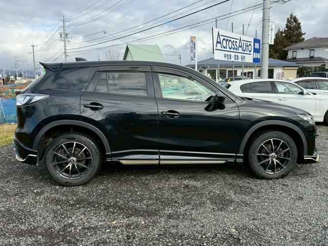 ＣＸ－５ ＸＤ　Ｌパッケージ　４ＷＤ　ターボ　ＲＯＷＥＮエアロ　皮シート　パワーシート　シートヒーター　ナビ　バックカメラ　Ｂｌｕｅｔｏｏｔｈ　パワーステアリング　パワーウィンドウ　スマートキー　クルーズコントロール　Ｗエアバック（4枚目）