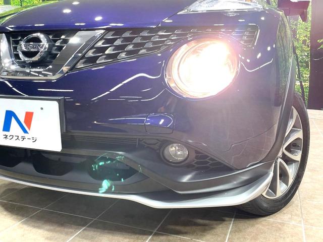 ジューク 15RX エアロ 純正SDナビ バックカメラ 禁煙車 スマートキー ETC オートライト オートエアコン 純正17インチアルミ Bluetooth CD フルセグ(12枚目)
