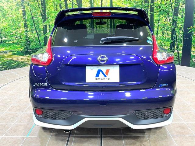 ジューク 15RX エアロ 純正SDナビ バックカメラ 禁煙車 スマートキー ETC オートライト オートエアコン 純正17インチアルミ Bluetooth CD フルセグ(15枚目)