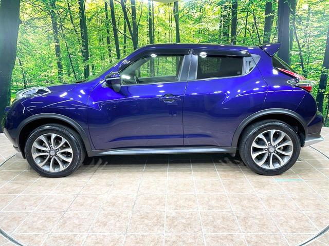 ジューク 15RX エアロ 純正SDナビ バックカメラ 禁煙車 スマートキー ETC オートライト オートエアコン 純正17インチアルミ Bluetooth CD フルセグ(30枚目)