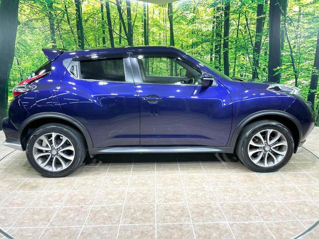 ジューク 15RX エアロ 純正SDナビ バックカメラ 禁煙車 スマートキー ETC オートライト オートエアコン 純正17インチアルミ Bluetooth CD フルセグ(32枚目)