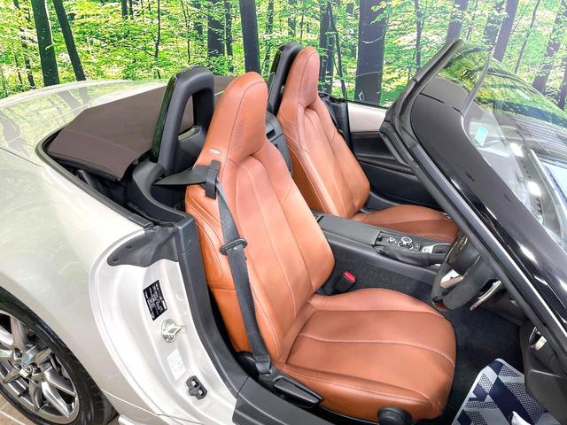 ロードスター ブラウン・トップ SDナビ バックカメラ 衝突被害軽減システム 禁煙車 レザーシート ドラレコ スマートキー LEDヘッド ビルトインETC クルコン オートハイビーム 車線逸脱警報 オートライト オートエアコン(8枚目)