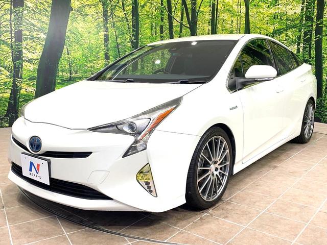 プリウス Sツーリングセレクション 純正SDナビ バックカメラ トヨタセーフティセンス レーダークルーズ 禁煙車 レザーシート コーナーセンサー スマートキー LEDヘッド ビルトインETC オートハイビーム 車線逸脱警報 オートライト(29枚目)