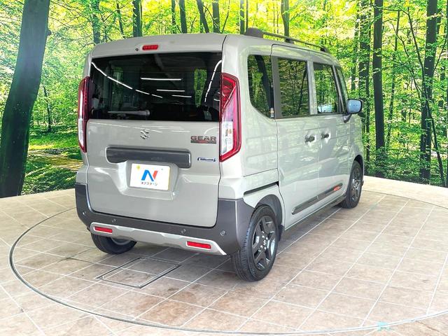 スペーシアギア ハイブリッドXZ 届出済未使用車 両側電動ドア 衝突被害軽減システム レーダークルーズ コーナーセンサー スマートキー LEDヘッド 純正14インチアルミ オートハイビーム 車線逸脱警報 オートライト オートエアコン(17枚目)