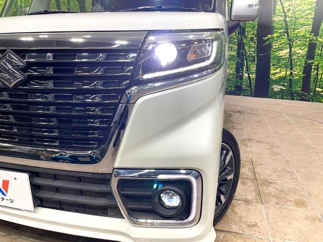 スペーシアカスタム ハイブリッドＸＳ　両側電動ドア　ＳＤナビ　衝突被害軽減システム　レーダークルーズ　禁煙車　ハーフレザーシート　シートヒーター　コーナーセンサー　スマートキー　ＬＥＤヘッド　ビルトインＥＴＣ　純正１４インチアルミ（12枚目）