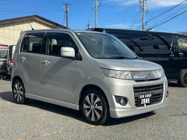 ワゴンＲスティングレー ＴＳ　オーディオ装着車　４ＷＤ　ターボ　スマートキー　エンジンスターター　パドルシフト　純正アルミ　記録簿（3枚目）