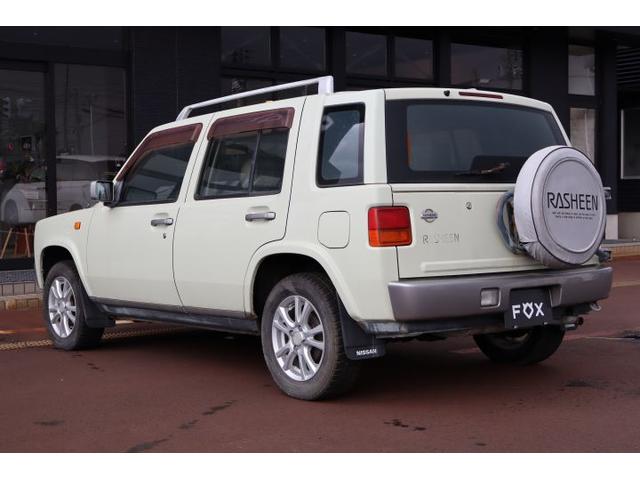 ラシーン タイプII 4WD ルーフレール 社外14インチAW シートリフター 背面タイヤ(8枚目)