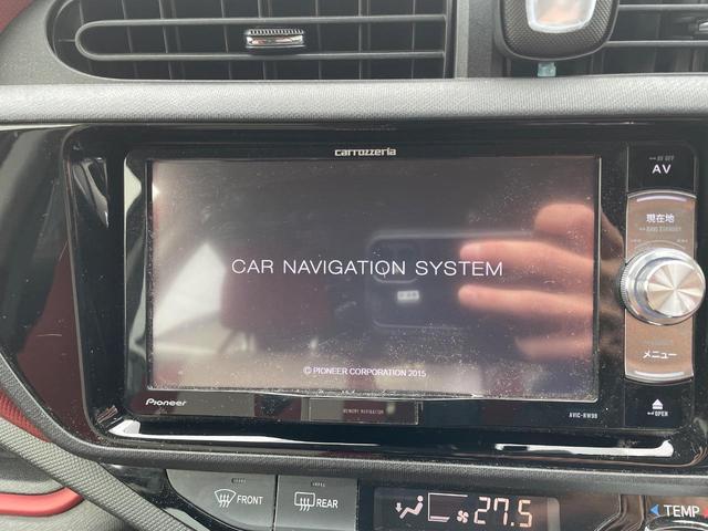 アクア Ｓ　ＳＤナビ　バックカメラ　セーフティセンス　スマートキー　シートヒーター　ＥＴＣ　オートライト　オートエアコン　Ｂｌｕｅｔｏｏｔｈ　ＣＤ　ＤＶＤ再生　フルセグ（4枚目）