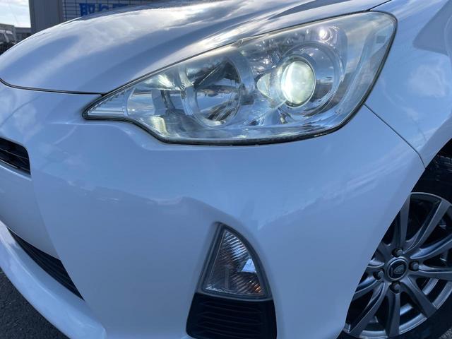 アクア Ｇ　純正ＳＤナビ　バックカメラ　ＨＩＤヘッド　ＥＴＣ　オートライト　オートエアコン　Ｂｌｕｅｔｏｏｔｈ　ＣＤ　ＤＶＤ再生　地デジ　ヘッドライトレベライザー　電動格納ミラー　ウインカーミラー　１５インチＡＷ（12枚目）