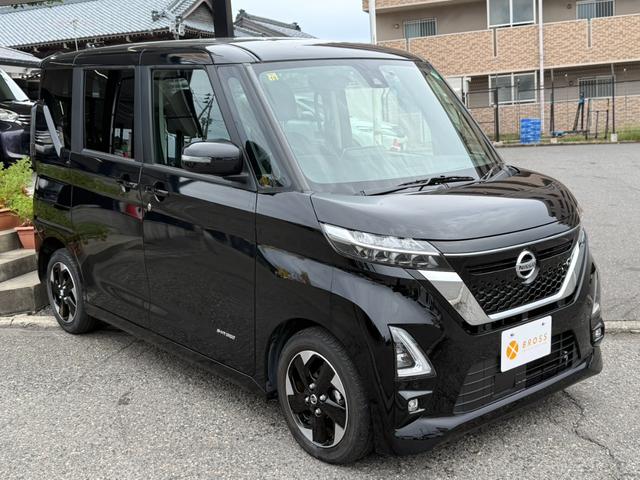 ルークス ハイウェイスター　Ｘ　関東仕入　雹害　純正９インチナビ　フルセグＴＶ　全周囲カメラ　衝突軽減ブレーキ　両側パワスラ　天井サーキュレーター　純正ドラレコ　ＬＥＤヘッドライト　スマートキー（4枚目）