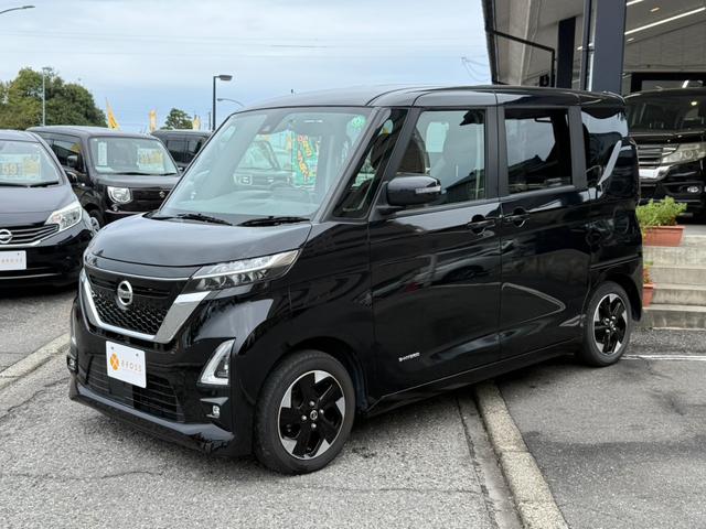ルークス ハイウェイスター　Ｘ　関東仕入　雹害　純正９インチナビ　フルセグＴＶ　全周囲カメラ　衝突軽減ブレーキ　両側パワスラ　天井サーキュレーター　純正ドラレコ　ＬＥＤヘッドライト　スマートキー（10枚目）