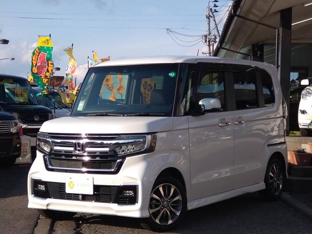 N-BOXカスタム L 関東仕入 雹害 ホンダセンシング ナビTV Bカメラ Bluetooth 両側電動スライドドア クルーズコントロール シートヒーター LEDヘッドライト LEDフォグランプ ドラレコ前後タイプ(2枚目)