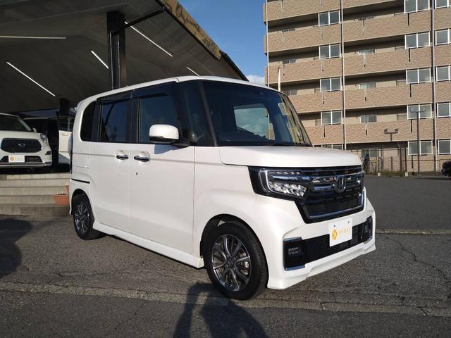 N-BOXカスタム L 関東仕入 雹害 ホンダセンシング ナビTV Bカメラ Bluetooth 両側電動スライドドア クルーズコントロール シートヒーター LEDヘッドライト LEDフォグランプ ドラレコ前後タイプ(3枚目)
