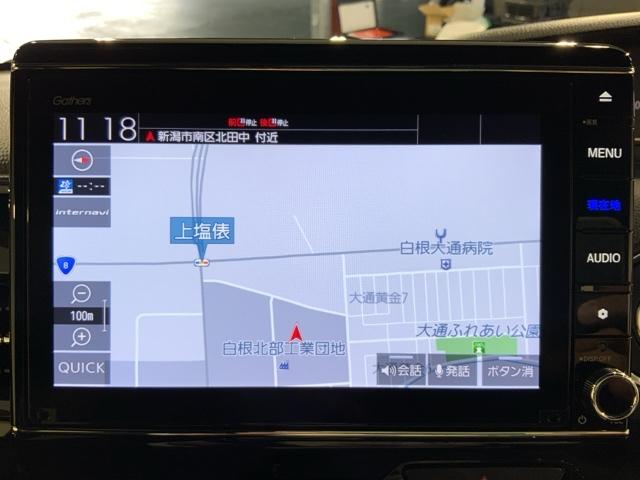 Ｎ－ＢＯＸカスタム Ｌ　ＨｏｎｄａＳＥＮＳＩＮＧＭナビＲカメラ前後ドラレコ　スマ－トキ－　ＡＣ　ナビＴＶ　キーレスエントリー　オートクルーズ　ドライブレコーダー　ＬＥＤ　コーナーセンサー　両側電動ドア　横滑防止装置　ＡＢＳ（2枚目）