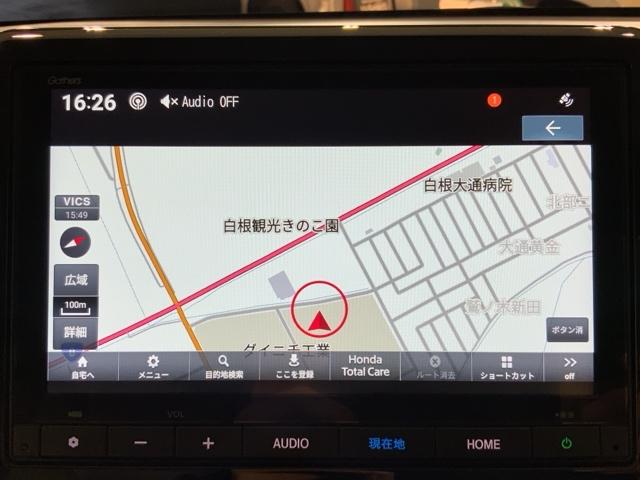 Ｎ－ＷＧＮ Ｌ　ＨｏｎｄａＳＥＮＳＩＮＧＭナビＲカメラスマートキー　誤発進抑制　シートヒータ　記録簿　バックカメラ　盗難防止システム　ＡＢＳ　サイドカーテンエアバック　クルコン　フルセグＴＶ　オートエアコン　パワステ（2枚目）