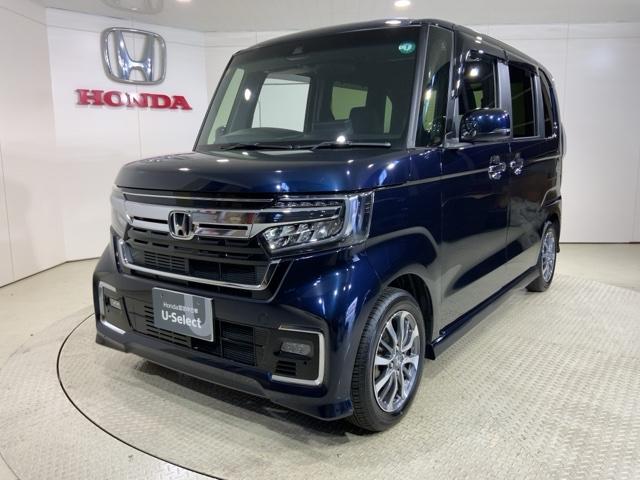 N-BOXカスタム L HondaSENSINGMナビRカメラETC両側電動ドア 両席電動スライドドア Pソナー サイドエアバッグ ナビTV Aストップ シートヒータ 点検記録簿 キーフリーシステム LEDライト リアカメ(8枚目)