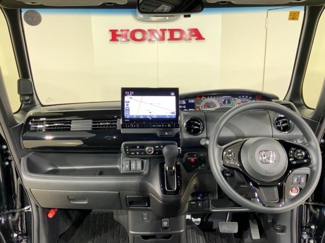 N-BOXカスタム L HondaSENSINGMナビRカメラETC両側電動ドア 両席電動スライドドア Pソナー サイドエアバッグ ナビTV Aストップ シートヒータ 点検記録簿 キーフリーシステム LEDライト リアカメ(20枚目)