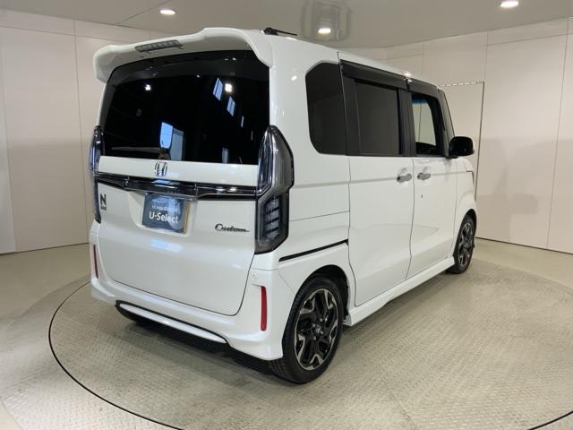 Ｎ－ＢＯＸカスタム Ｇ・Ｌターボホンダセンシング　ＭナビＲカメラＥＴＣ両側電動ドアスマートキー　フルセ　両側ＰＷスライドドア　Ｂモニタ　Ｉストップ　セキュリティー　点検記録簿　ＵＳＢ接続　クルーズコントロール　ナビＴＶ　キーレスエントリー　ＶＳＡ（10枚目）