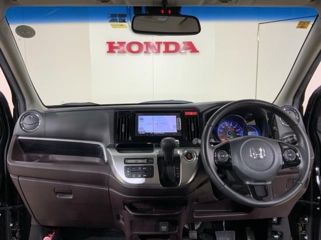 Ｎ－ＷＧＮカスタム Ｇ・ターボパッケージ　横滑り防止システム　追突被害軽減ブレーキ　ＥＣＯＮモード　ＷＳＲＳ　ナビ＆ＴＶ　イモビ　サイドエアバッグ　オートクルーズ　メンテナンスノート　キーフリー　ＥＴＣ付き　１セグＴＶ（12枚目）