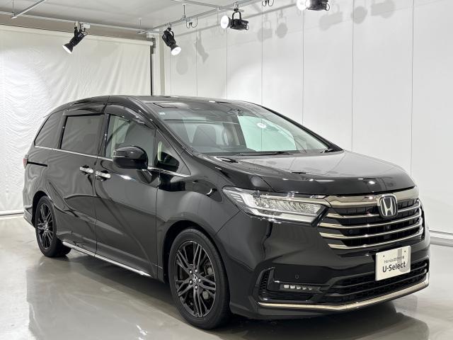 オデッセイハイブリッド ｅ：ＨＥＶアブソルート・ＥＸ　ＬＥＤライト　両側ＰＳＤ　整備記録簿　フルセグ　アイドルストップ　クルーズコントロール　ＤＶＤ再生機能　ナビ＆ＴＶ　キーレス　カーテンエアバッグ　オートエアコン　ドラレコ（3枚目）