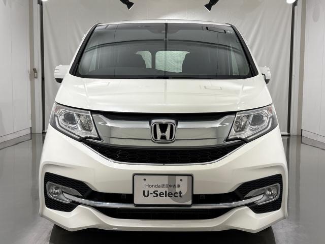 ステップワゴンスパーダ スパーダ　衝突軽減Ｂ　横滑り防止　整備記録簿　スマキー　ナビ＆ＴＶ　Ｂモニター　サイドエアバック　キーレス　ＥＣＯＮ　オートクルーズ　ＬＥＤライト　盗難防止　Ｗエアバッグ　ＤＶＤ　ＰＳ　３列シート（2枚目）