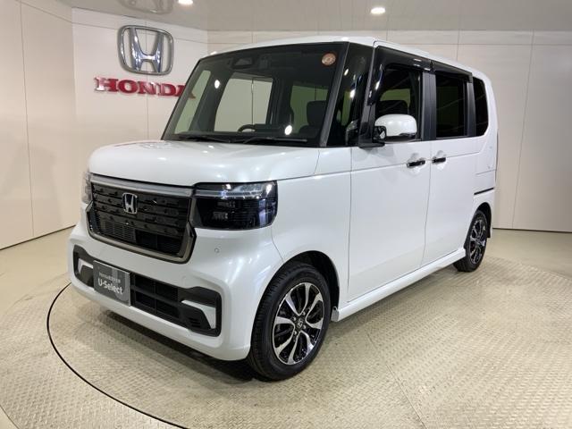 Ｎ－ＢＯＸカスタム コーディネートスタイル　オートクルーズ　フルセグ対応　Ｗ電動ドア　シートヒータ　ＬＥＤ　ＥＳＣ　リアカメラ　ＥＴＣ　整備記録簿　ＤＶＤ　アイドリングストップ　エアコン　ドラレコ　サイドエアバック（3枚目）