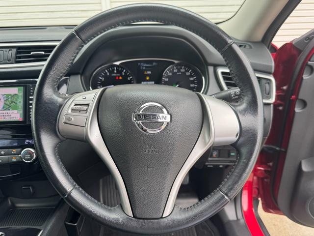 エクストレイル 20X エマージェンシーブレーキパッケージ 4WD リアモニター フルセグ バックカメラ シートヒーター エアコン送風付きカップホルダー HDDナビ Bluetooth ETC ルーフレール アイドリングストップ レベライザー デュアルエアコン(25枚目)