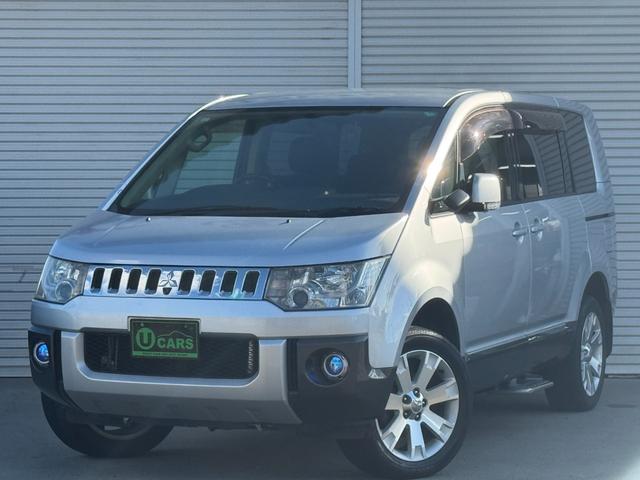 デリカＤ：５ エクシードＩＩ　関東仕入　４ＷＤ左側オートスライド　ＥＴＣ（ビルトイン）　クルコン　フルセグ　ＨＤＤナビ　ラリアートサスペンションキット（スポーツサスペンション）　スマートキー　バックカメラ　　サイド・フロントカメラ（2枚目）