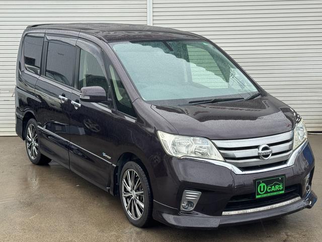 セレナ ハイウェイスター　Ｓ－ハイブリッド　エアロモード　関東仕入　両側パワースライドドア　社外フリップダウンモニター　フルセグ　バックカメラ　Ｂｌｕｅｔｏｏｔｈ　クルーズコントロール　ＥＴＣ　　プッシュスタート　スマートキー　スペアキー（8枚目）