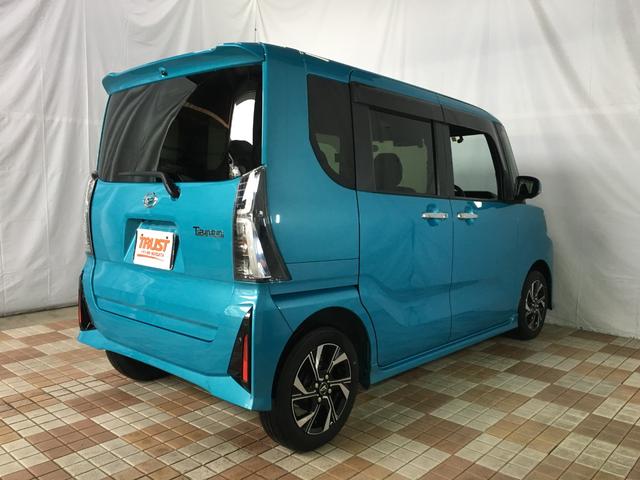 タント カスタムX スマートアシスト 両側パワースライドドア LEDヘッドライト LEDフォグランプ スマートキー2個 ハーフレザーシート 前席シートヒーター 電動パーキング オートブレーキホールド 後席サンシェード(4枚目)