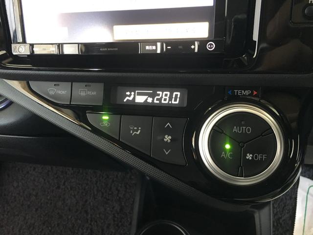 アクア Ｓ　セーフティセンス　ＢＴオーディオ　ワンセグ　ＤＶＤ再生　社外ナビ　スマートキー　プッシュスタート　ワイパーヒーター　オートライト　スペアタイヤ　電格ミラー　シートリフター　タイミングチェーン（15枚目）