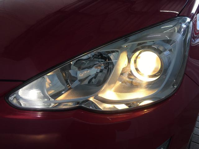 アクア Ｓ　セーフティセンス　ＢＴオーディオ　ワンセグ　ＤＶＤ再生　社外ナビ　スマートキー　プッシュスタート　ワイパーヒーター　オートライト　スペアタイヤ　電格ミラー　シートリフター　タイミングチェーン（28枚目）