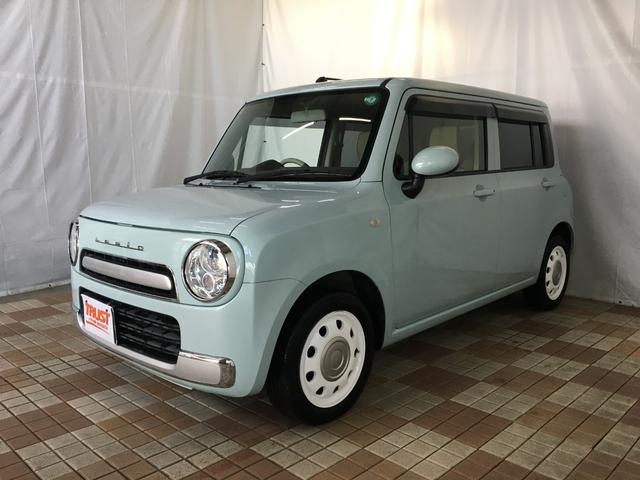 アルトラパンショコラ Ｇ　バックカメラ　純正ナビ　ワンセグ　ＢＴオーディオ　ＡＵＸ端子　ＳＤ再生　スマートキー　プッシュスタート　ＨＩＤヘッドライト　オートライト　レザーシート　エコアイドル　シートリフター　タイミングチェーン（4枚目）