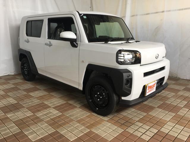 タフト X 届出済未使用車 アップグレードパック ガラスルーフ リバース電動リヤワイパー スマートアシスト LEDヘッドライト スマートキー2個 プッシュスタート シートリフター 電動パーキング(2枚目)