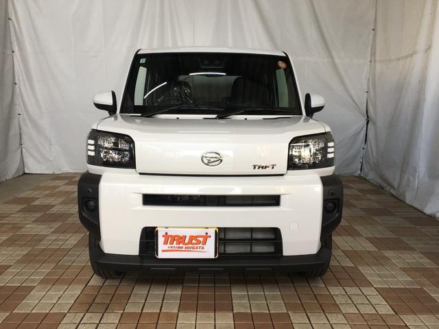 タフト X 届出済未使用車 アップグレードパック ガラスルーフ リバース電動リヤワイパー スマートアシスト LEDヘッドライト スマートキー2個 プッシュスタート シートリフター 電動パーキング(3枚目)