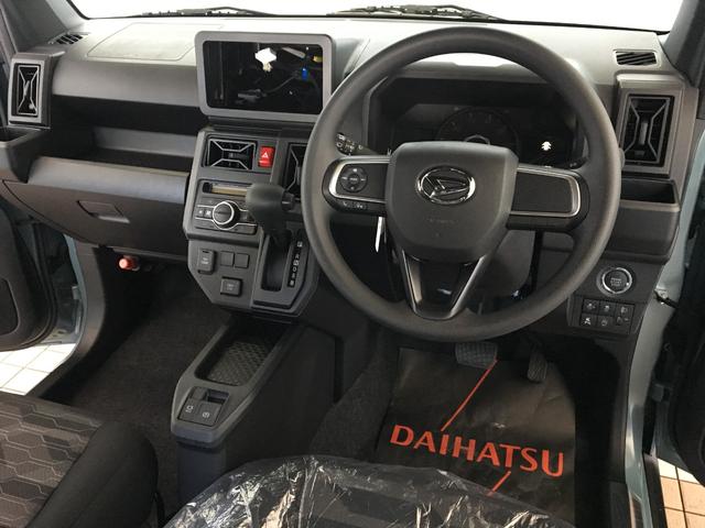 タフト Ｘ　届出済未使用車　アップグレードパック　スマートアシスト　ガラスルーフ　ＬＥＤヘッドライト　リバース連動リヤワイパー　スマートキー２個　プッシュスタート　シートリフター　電動パーキング（11枚目）